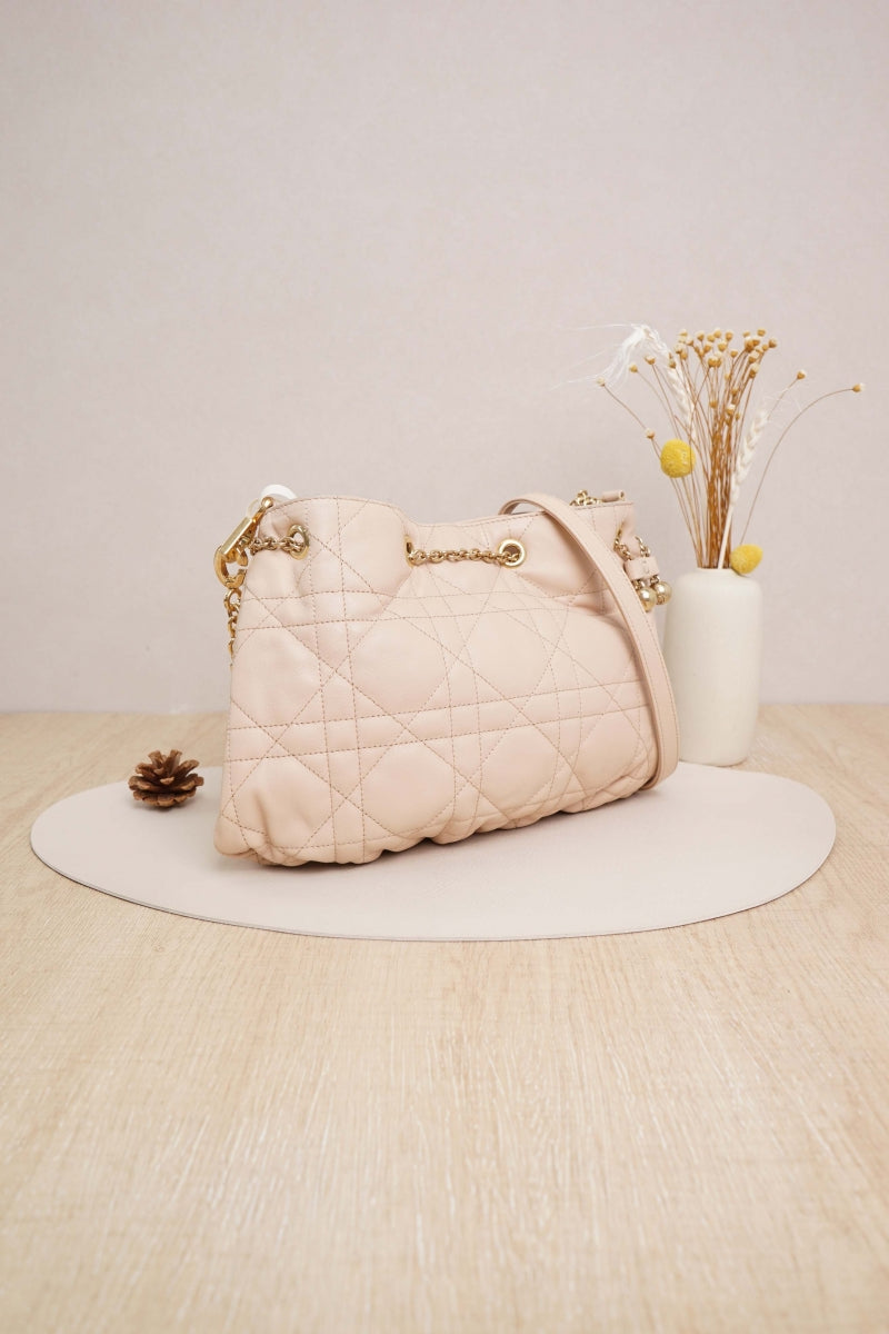 Medium Dior Ammi Bag Sand Pink Cannage Lambskin