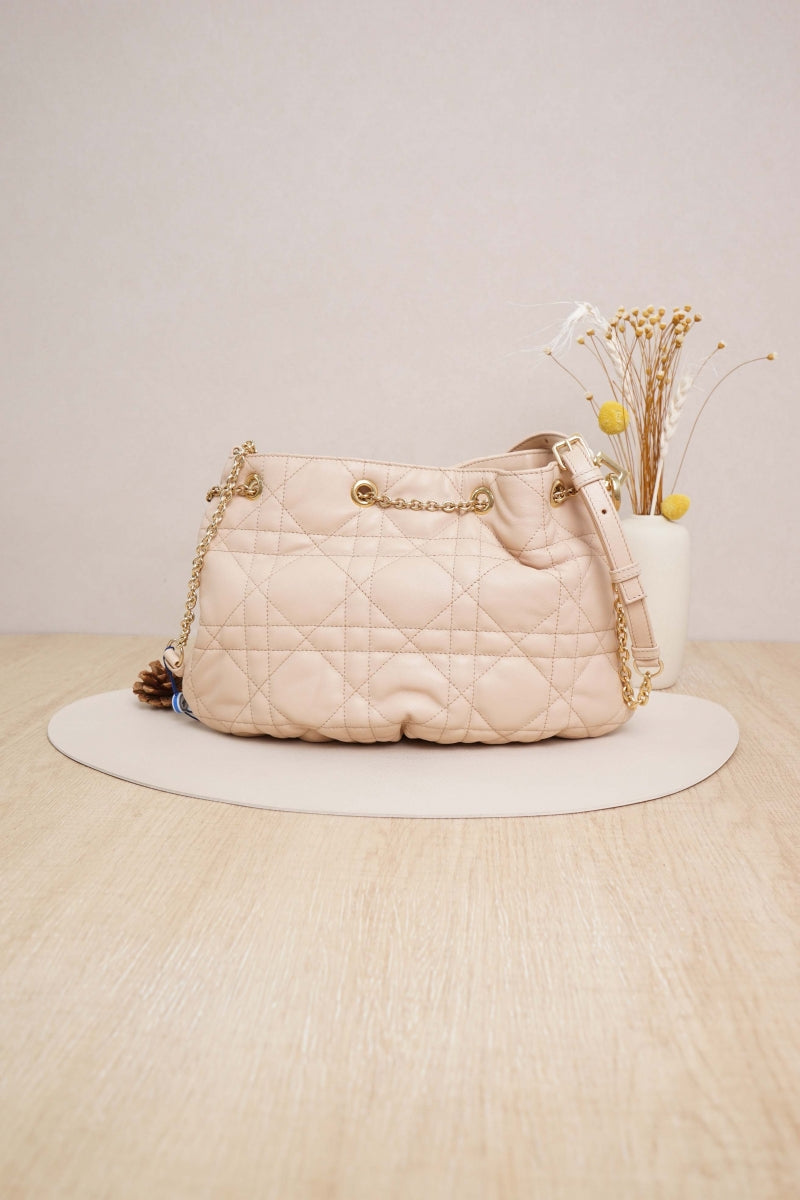 Medium Dior Ammi Bag Sand Pink Cannage Lambskin