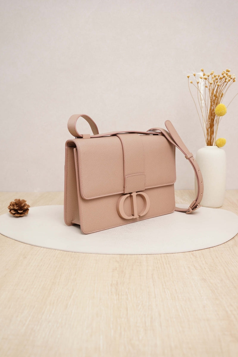 30 Montaigne Bag Blush Ultramatte Grained Calfskin