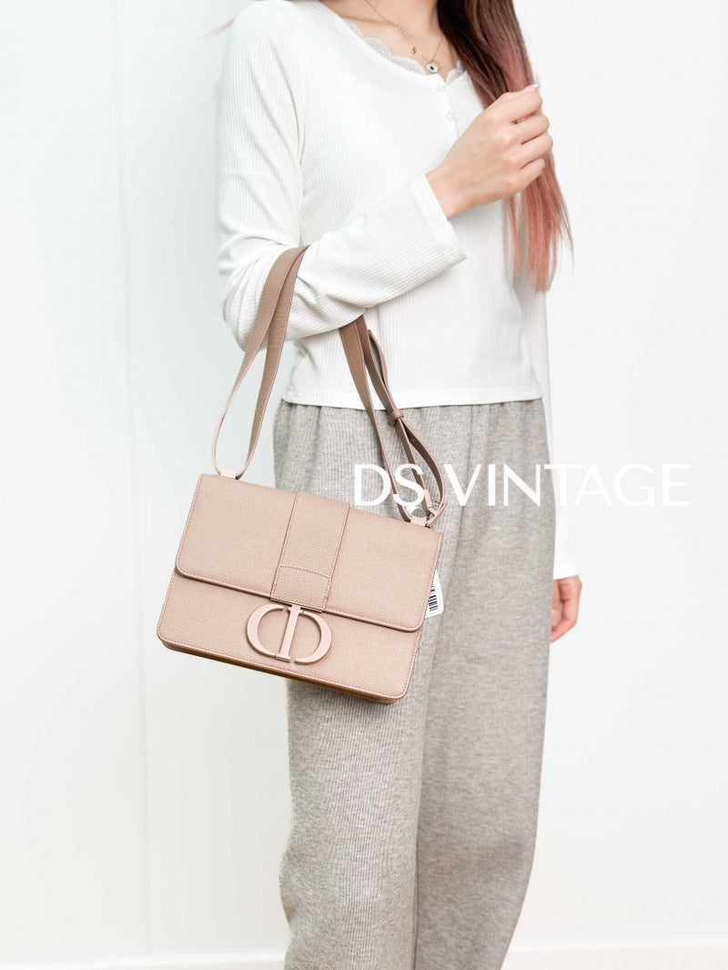 30 Montaigne Bag Blush Ultramatte Grained Calfskin