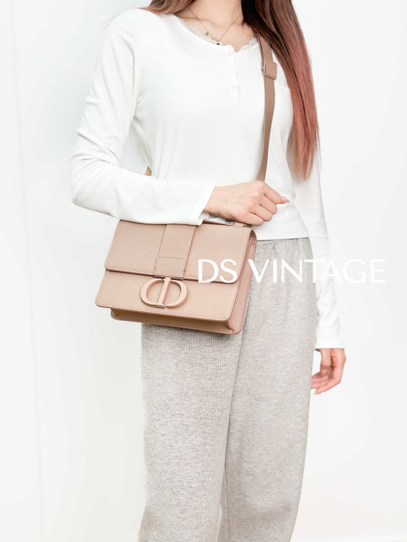 30 Montaigne Bag Blush Ultramatte Grained Calfskin