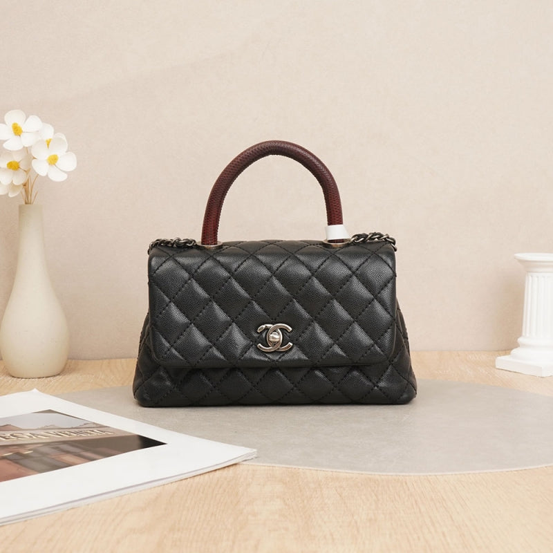 Chanel Coco Handle Bag Flap Bag with Top Handle