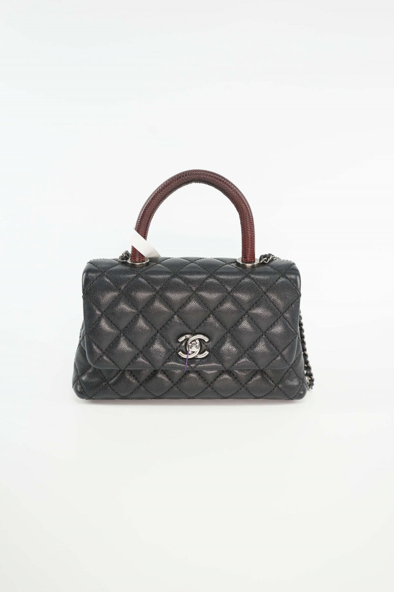 Chanel Coco Handle Bag Flap Bag with Top Handle