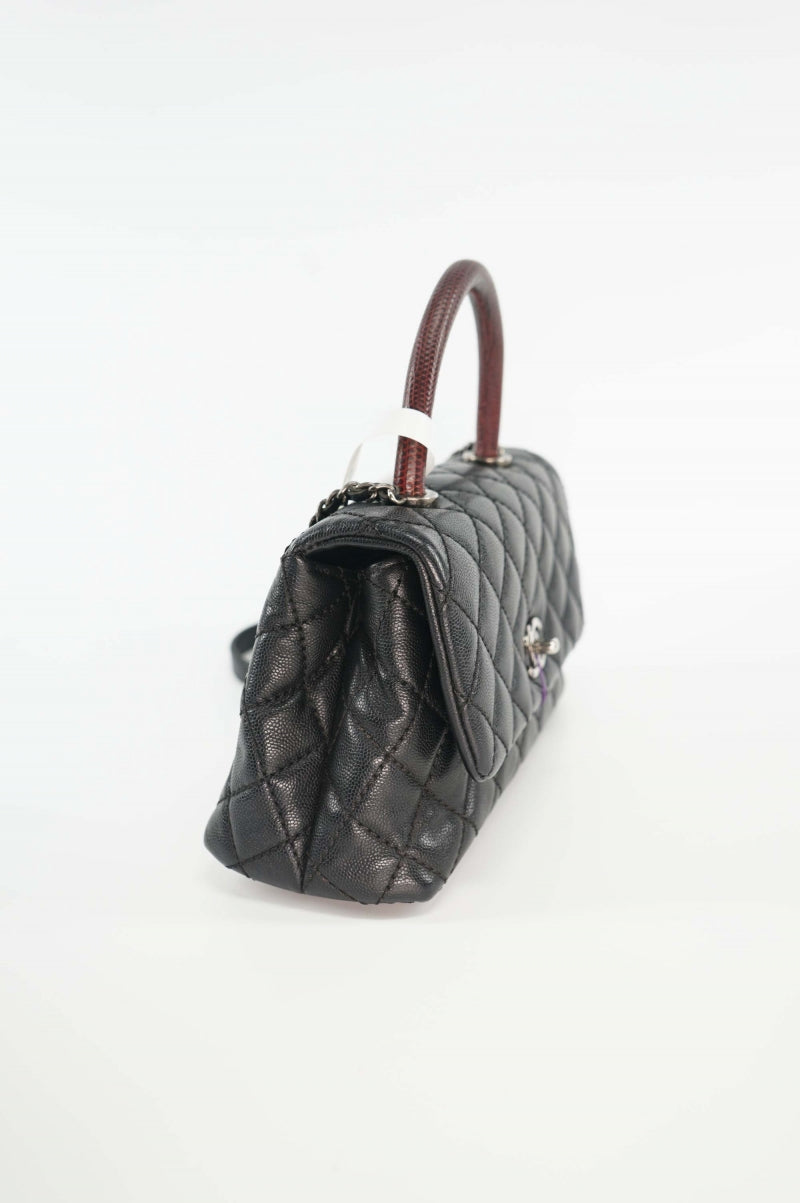 Chanel Coco Handle Bag Flap Bag with Top Handle
