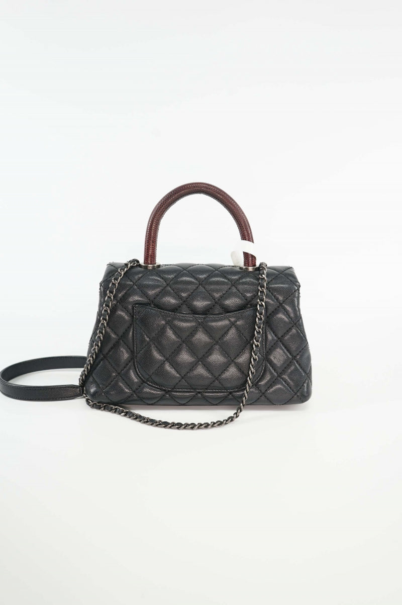 Chanel Coco Handle Bag Flap Bag with Top Handle