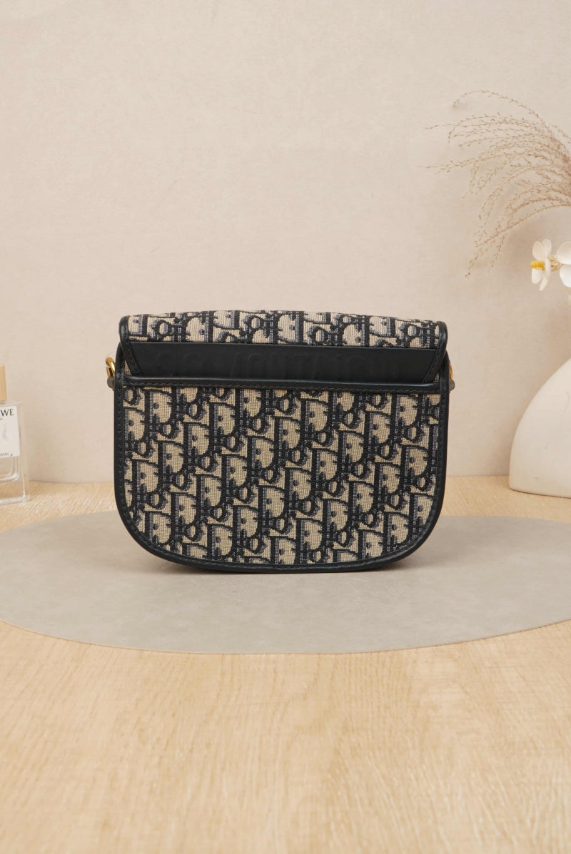 Medium Dior Bobby Bag Blue Dior Oblique Jacquard