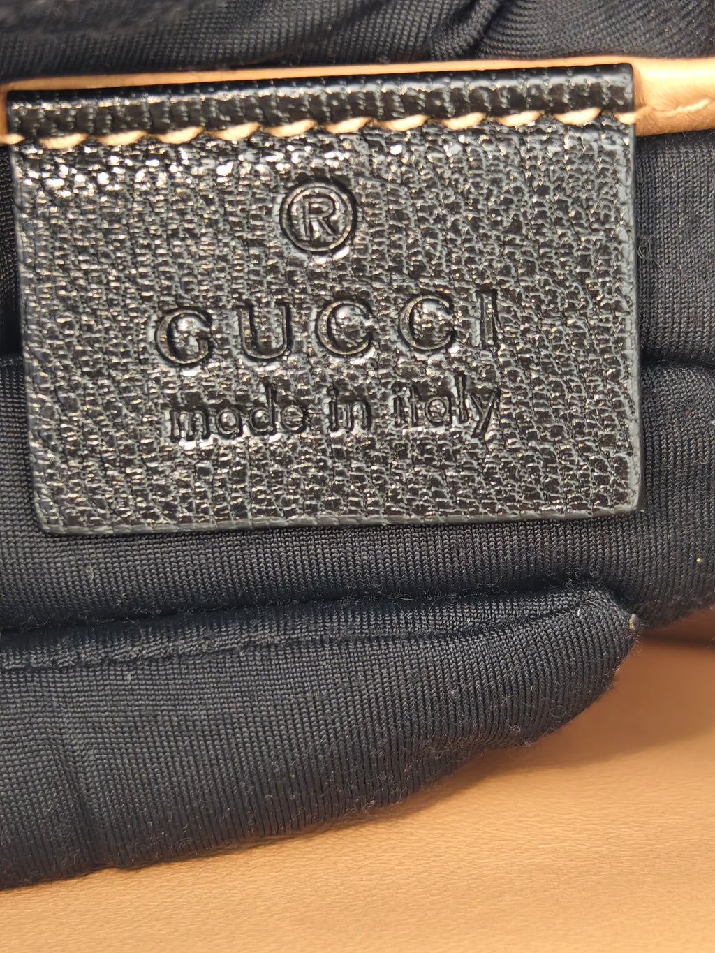 Gucci GG Supreme Monogram Goatskin Pearl Mini Fox Broche Bamboo Top Handle Bag