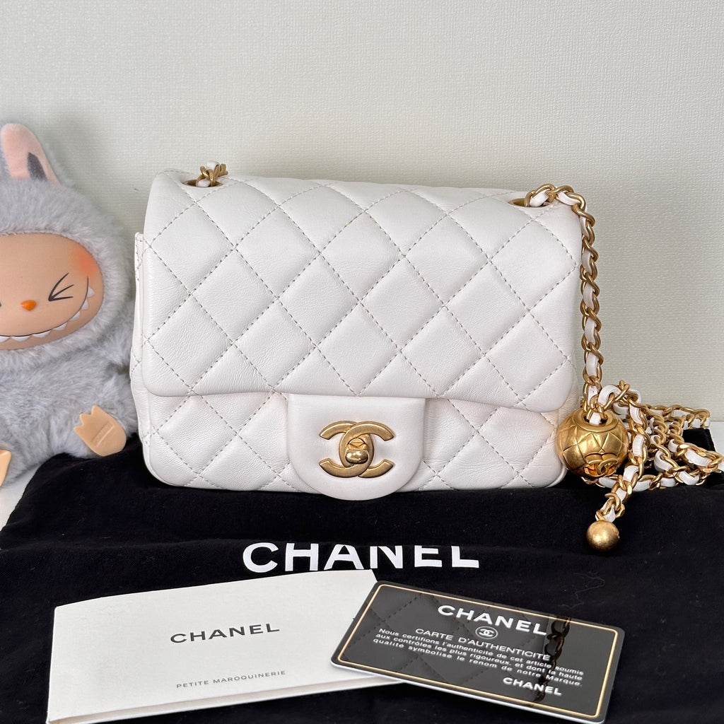 CHANEL Gold Ball Mini Flap