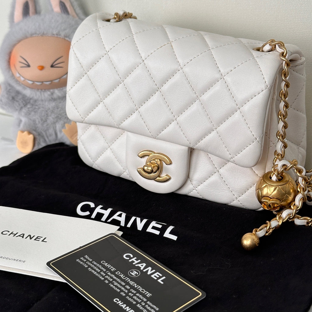 CHANEL Gold Ball Mini Flap