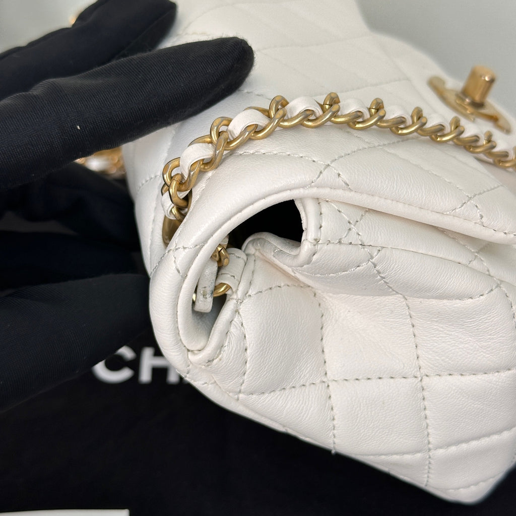 CHANEL Gold Ball Mini Flap