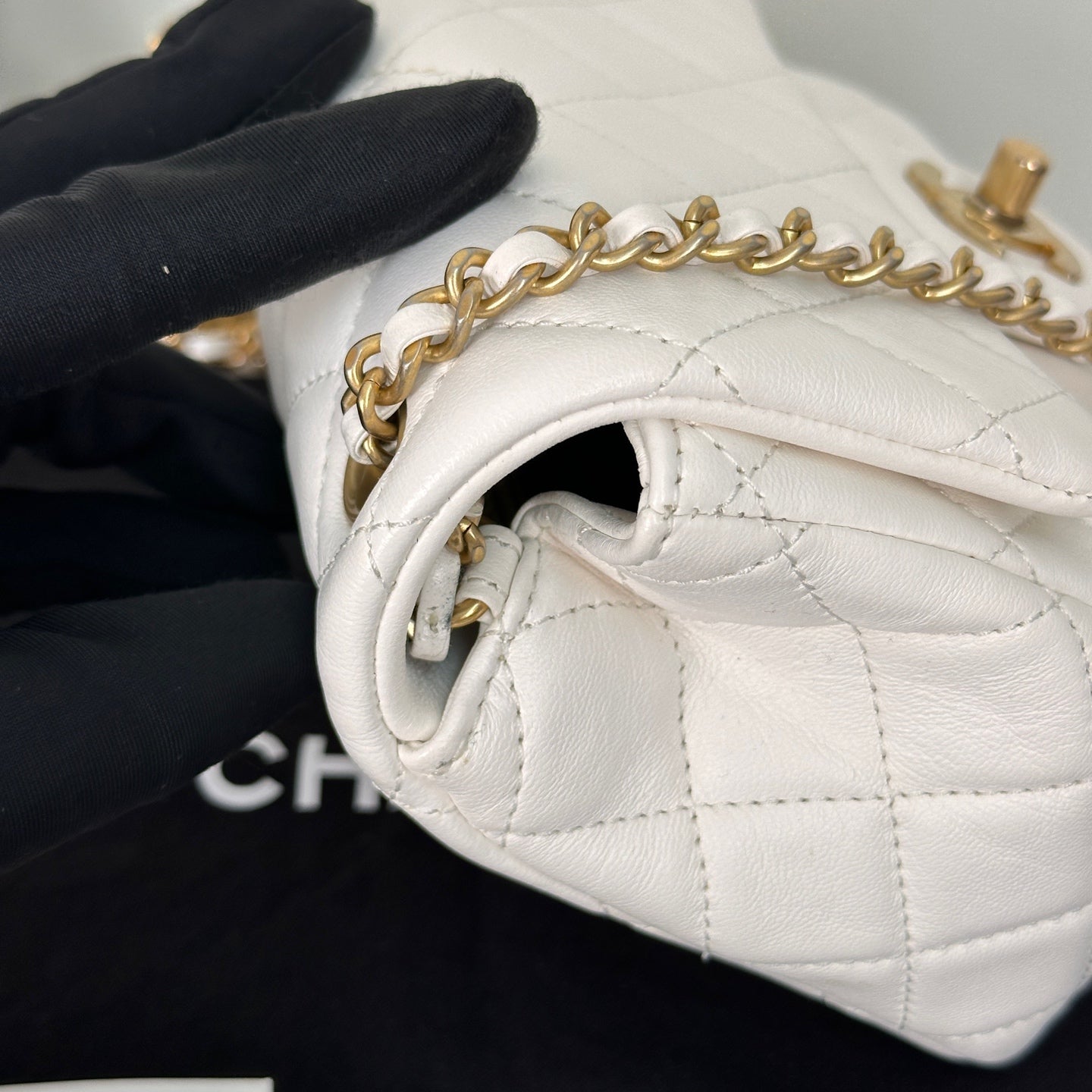 CHANEL Gold Ball Mini Flap