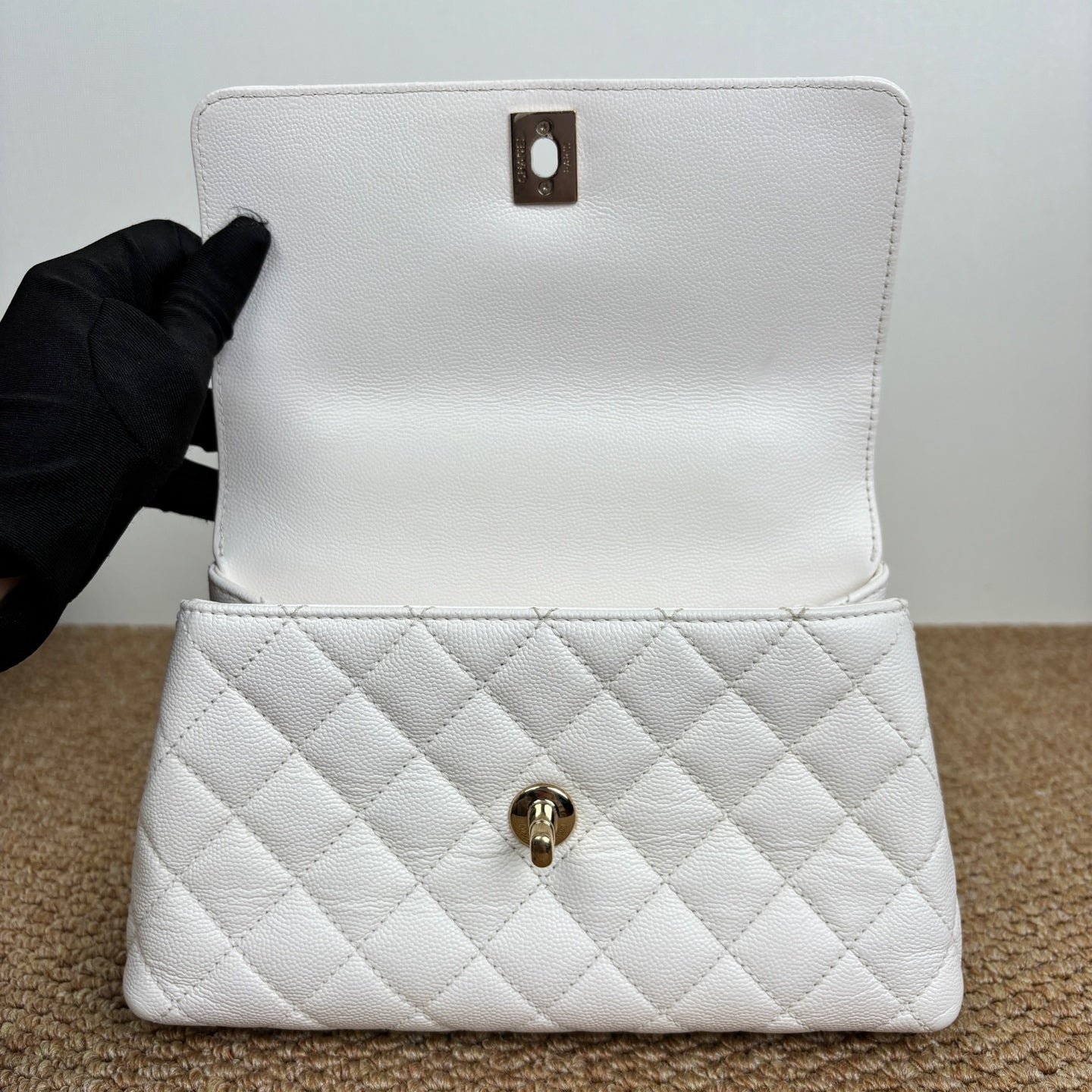 Chanel Coco Handle Medium Bag in Grained Calfskin