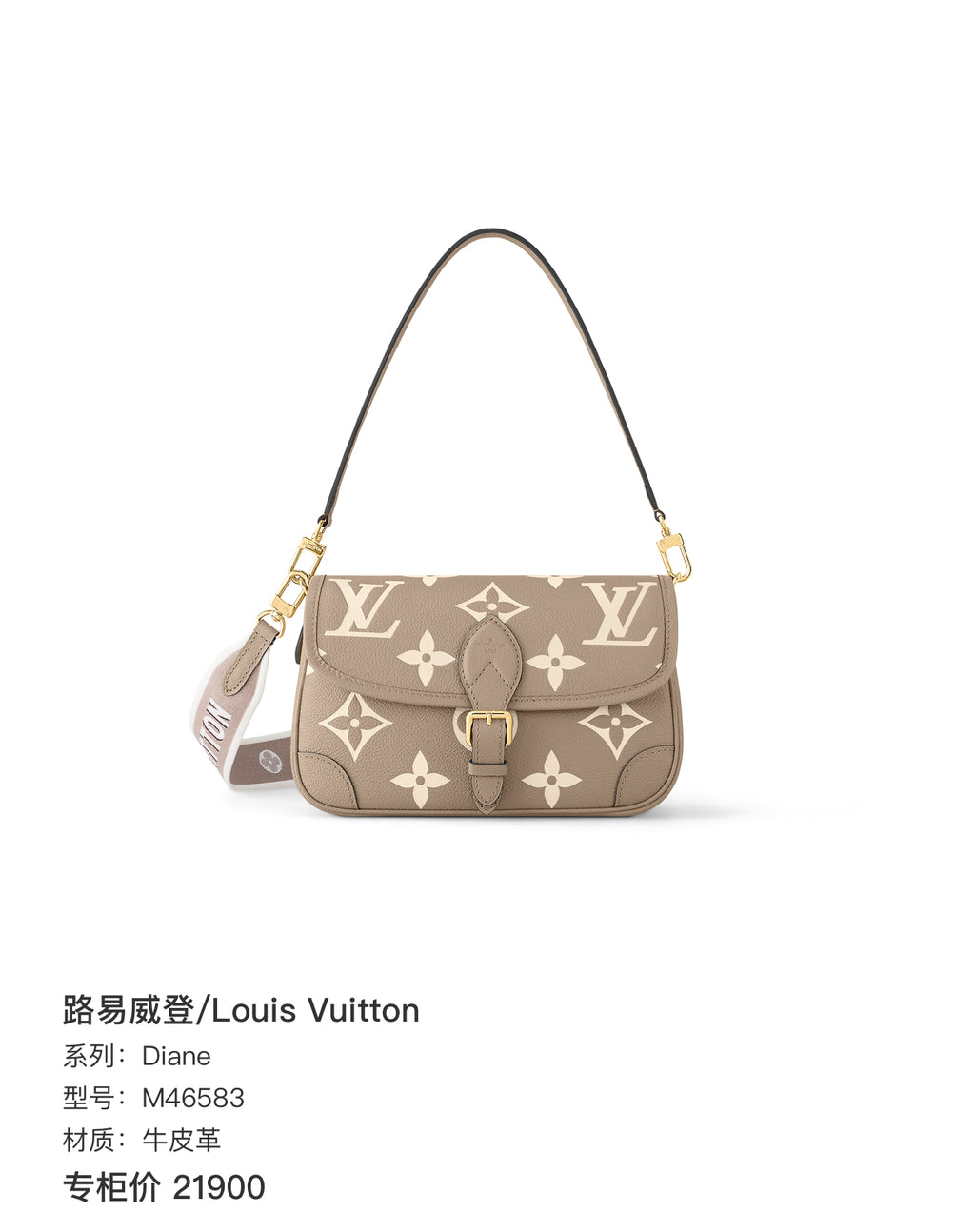 Louis Vuitton Diane Bag in Empreinte Leather M46583