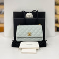Chanel woc camellia Wallet On Chain in Grained Calfskin & Gold-Tone Metal