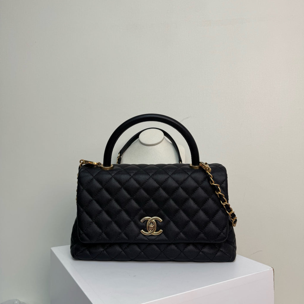 CHANEL HANDBAGS coco handle caviar quilted leather - A92991 Y61556 94305 crossbody bags
