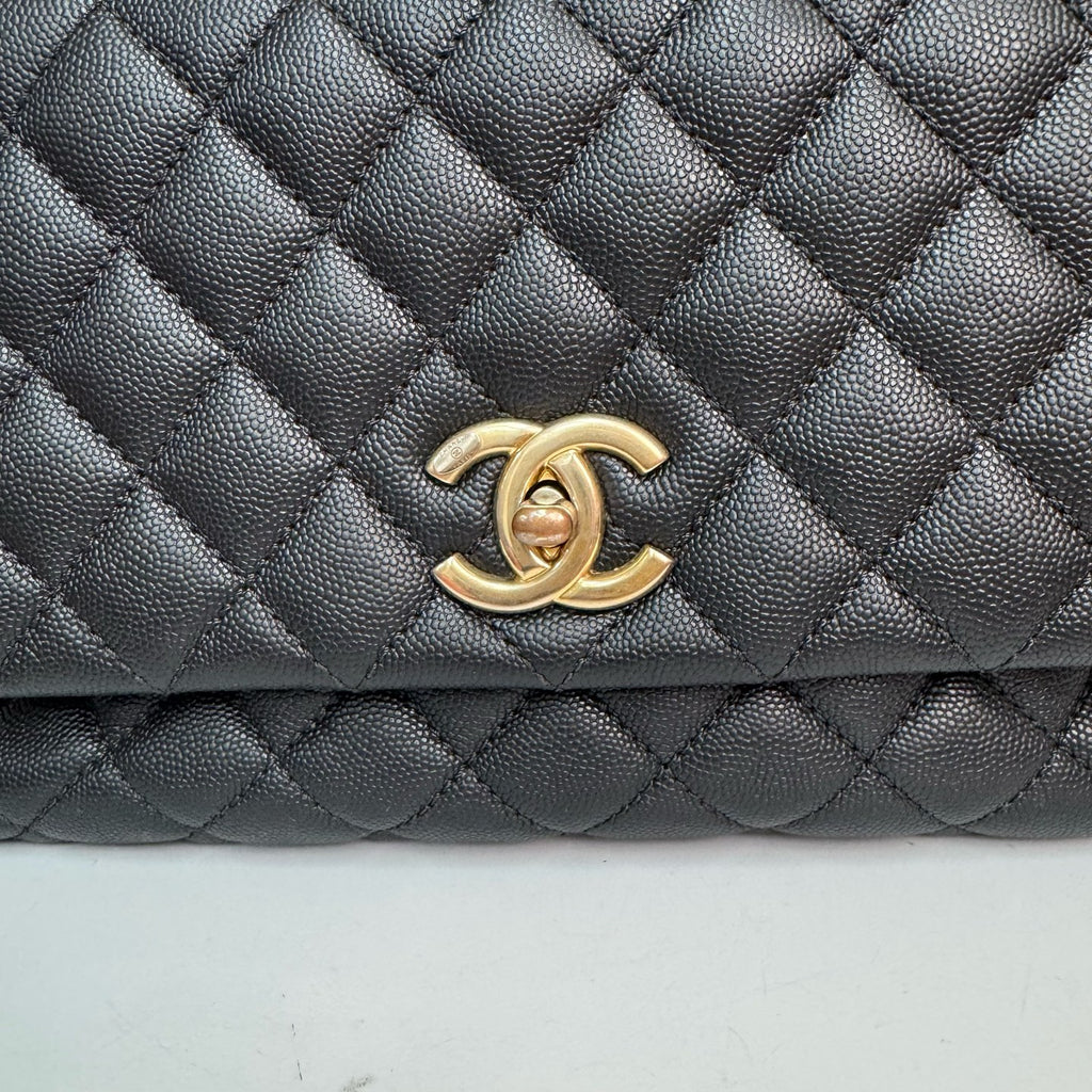 CHANEL HANDBAGS coco handle caviar quilted leather - A92991 Y61556 94305 crossbody bags