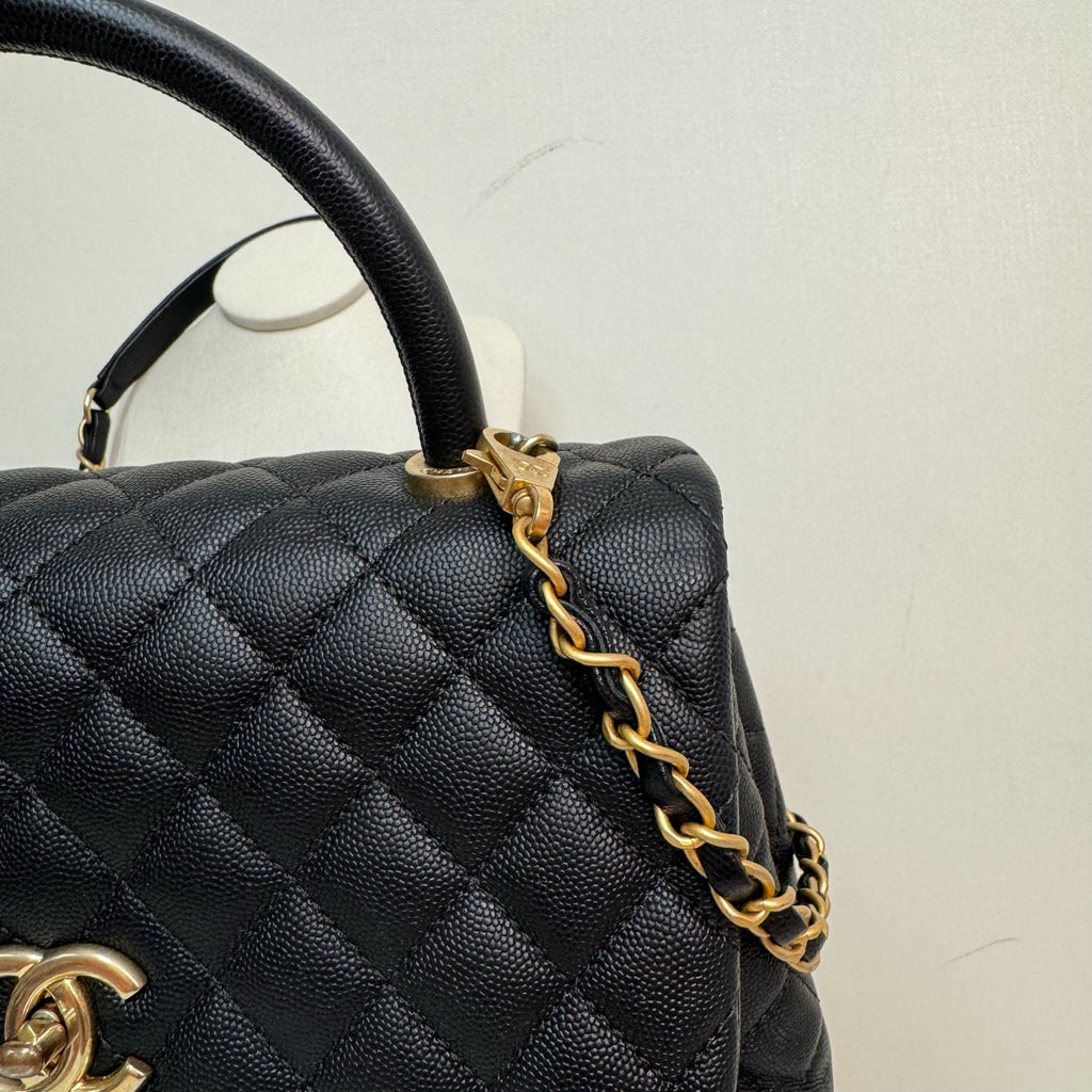 CHANEL HANDBAGS coco handle caviar quilted leather - A92991 Y61556 94305 crossbody bags