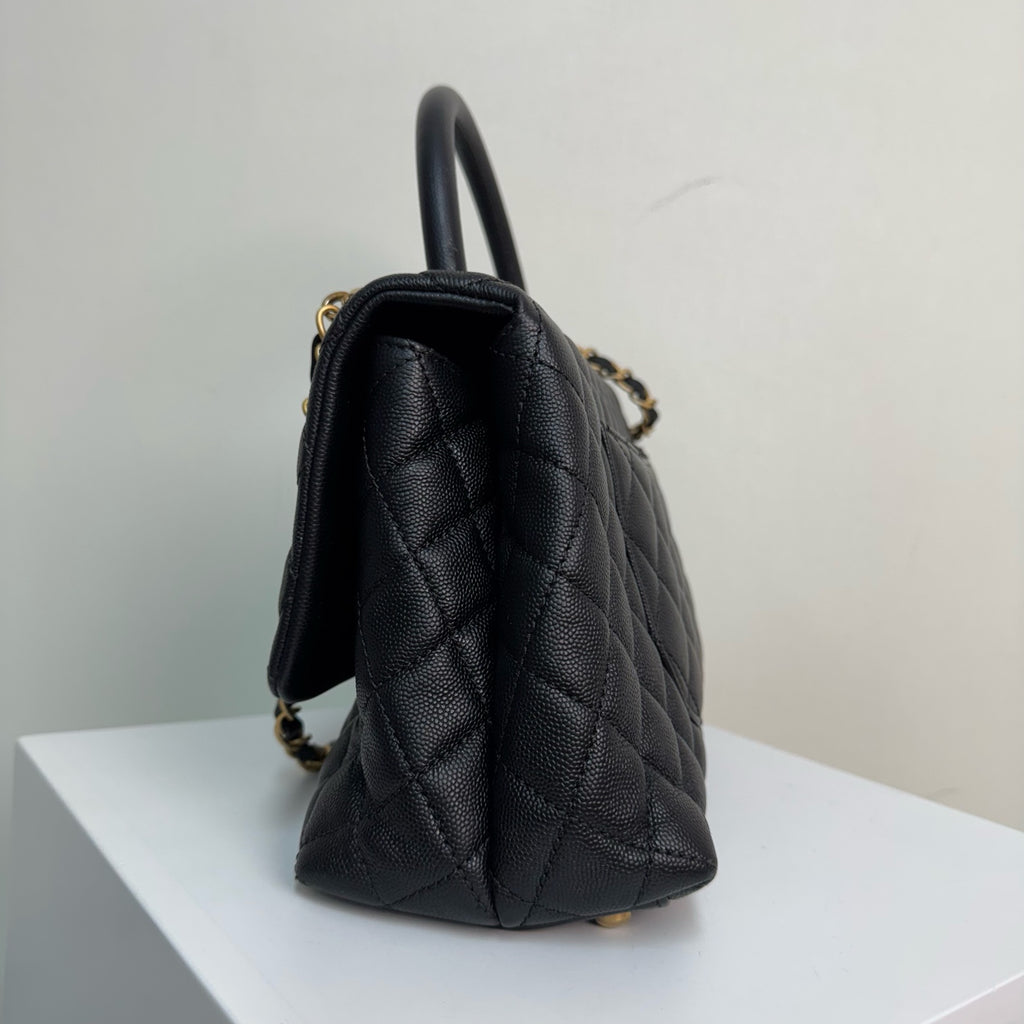 CHANEL HANDBAGS coco handle caviar quilted leather - A92991 Y61556 94305 crossbody bags