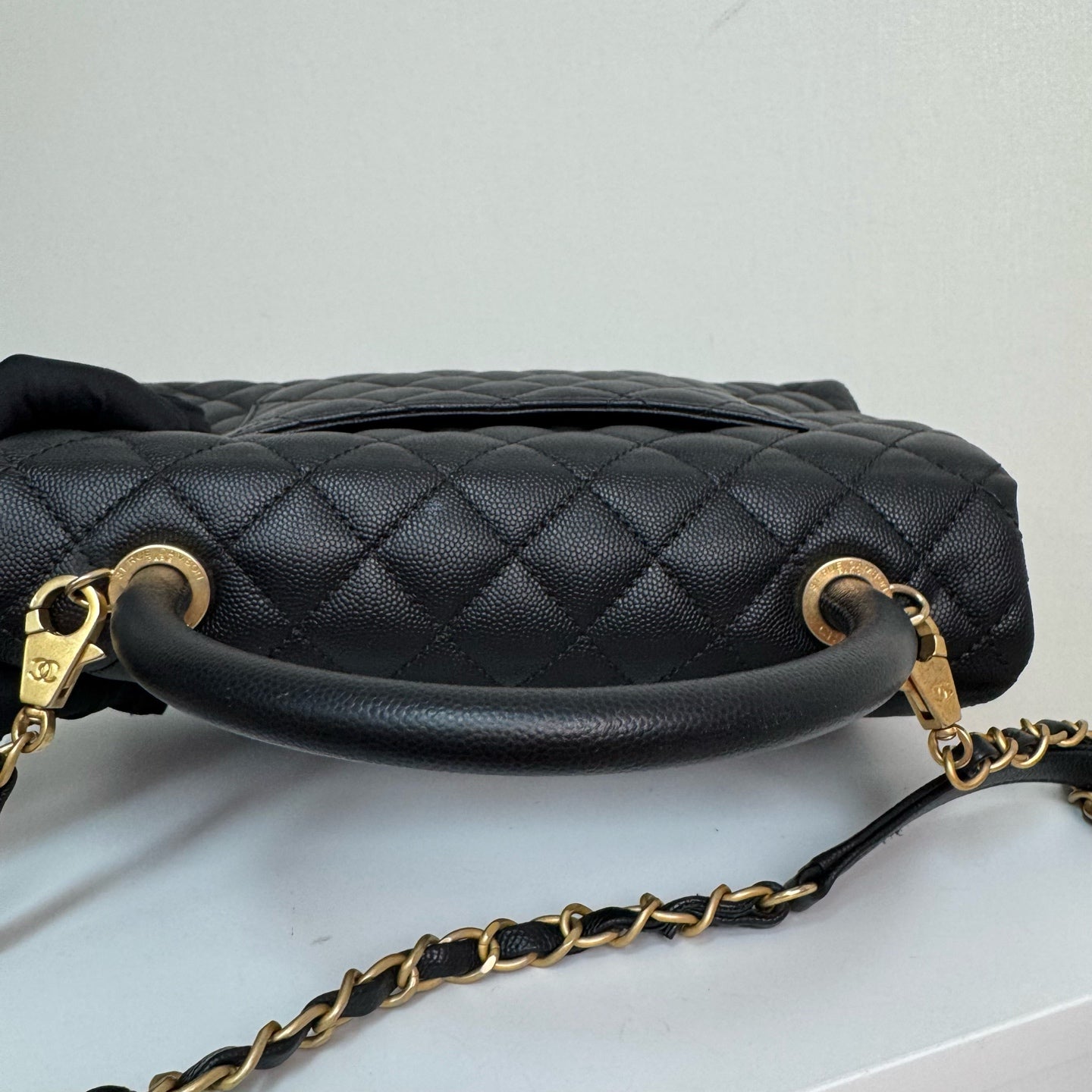 CHANEL HANDBAGS coco handle caviar quilted leather - A92991 Y61556 94305 crossbody bags