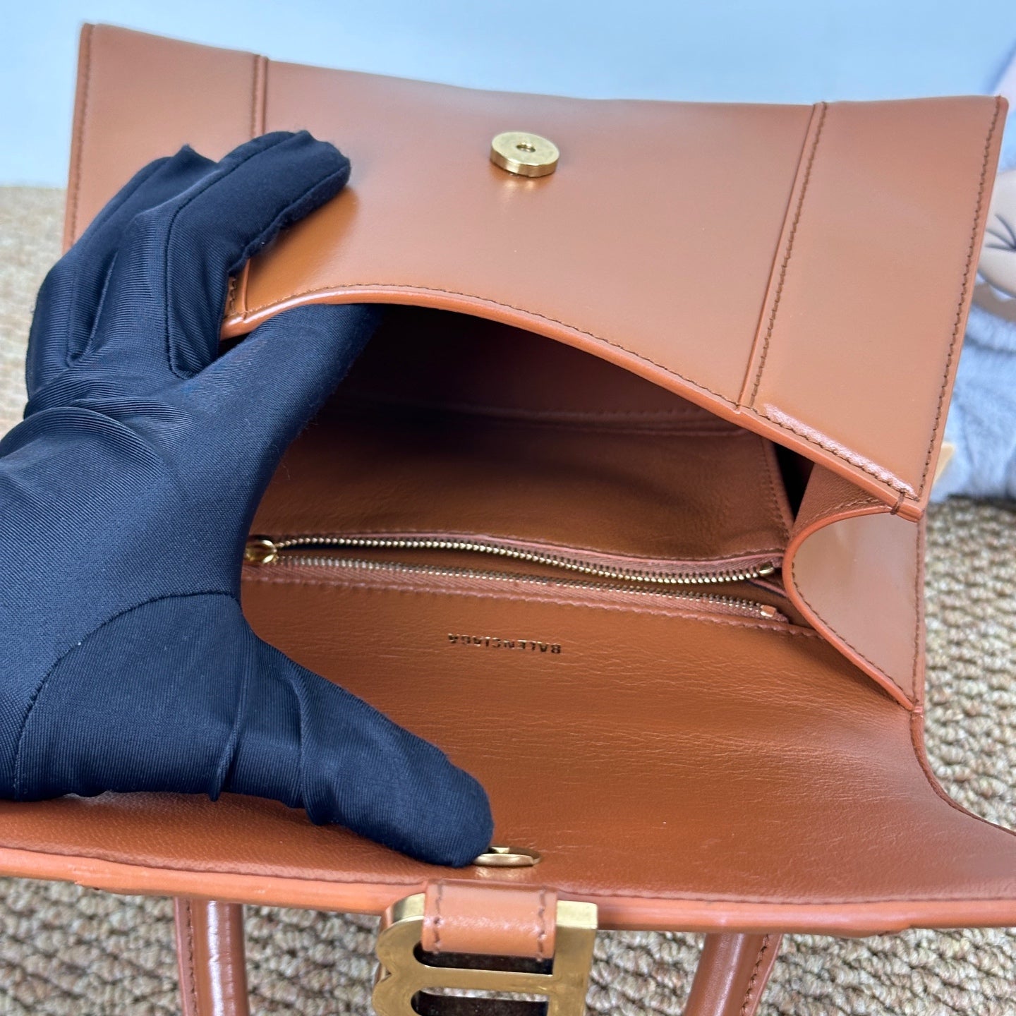 Balenciaga B Bag Mini Top Handle Bag in Smooth Calfskin