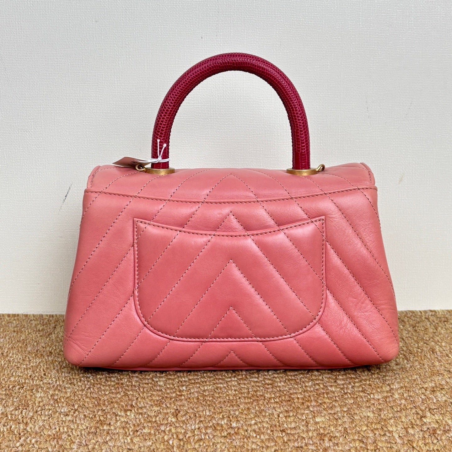 Chanel Coco Handle Bag in Grained Calfskin & Ruthenium-Finish Metal A92990-B06818-94305