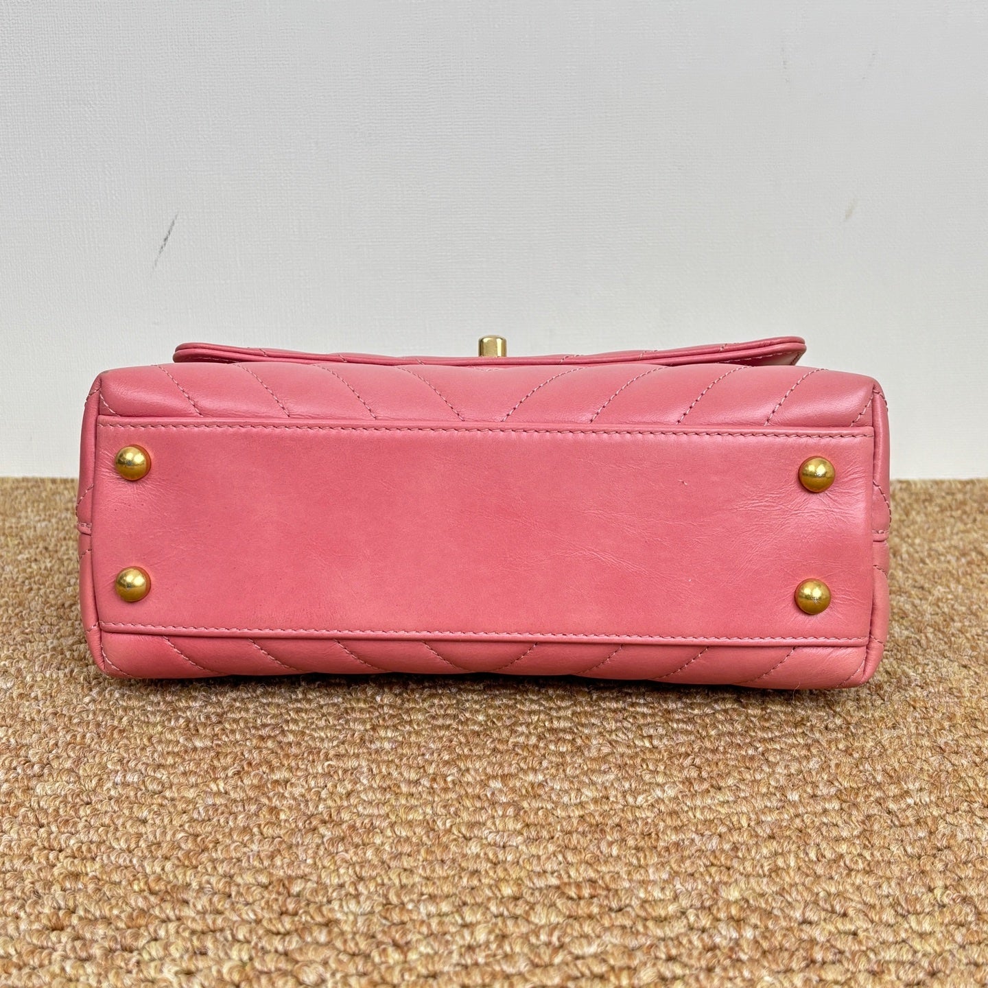 Chanel Coco Handle Bag in Grained Calfskin & Ruthenium-Finish Metal A92990-B06818-94305