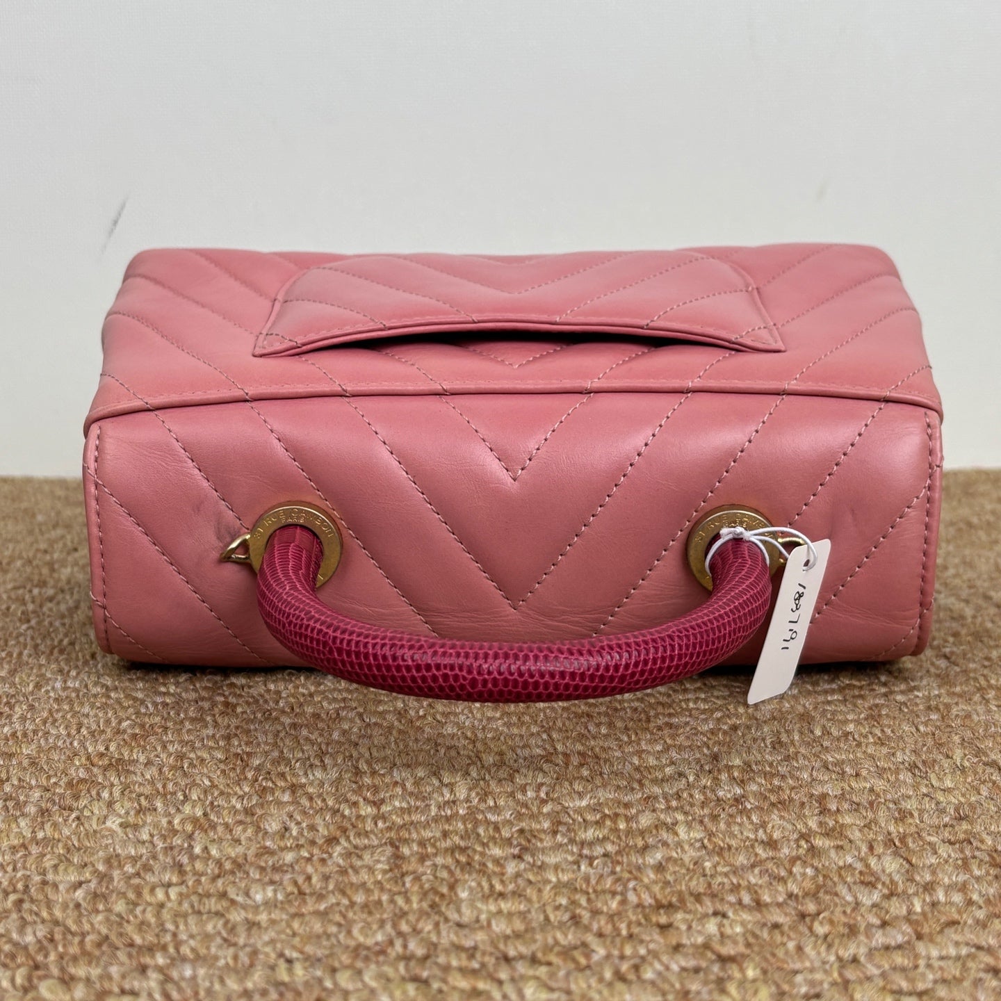 Chanel Coco Handle Bag in Grained Calfskin & Ruthenium-Finish Metal A92990-B06818-94305