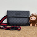 Gucci Ophidia belt bag in black and grey GG Supreme canvas 598113K5RLN1095