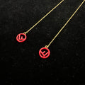Fendi F Is Fendi Logo Chain Threader Earrings