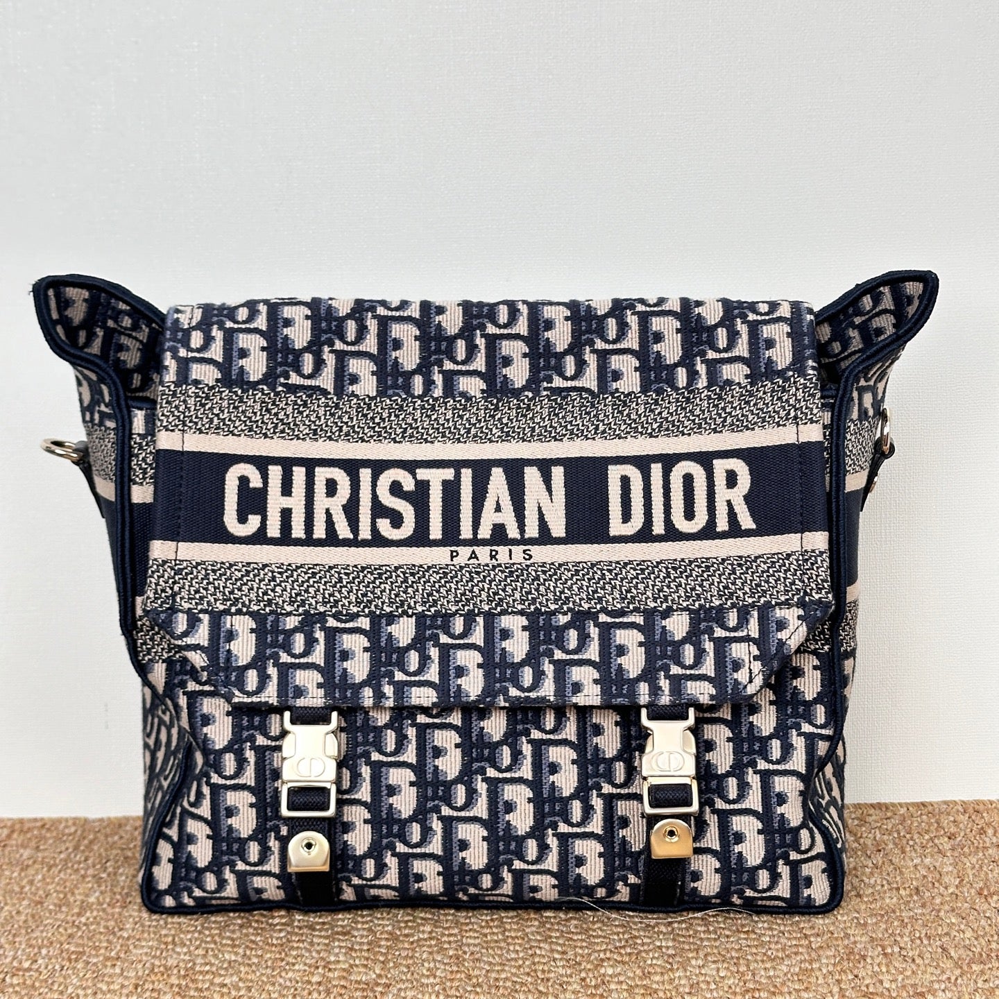 Medium Diorcamp Bag Blue Dior Oblique Embroidery M1240ORIW_M928