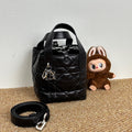 Dior Toujours Vertical Nano Tote Bag Black Macrocannage Crinkled Calfskin S6100PNIO_M900