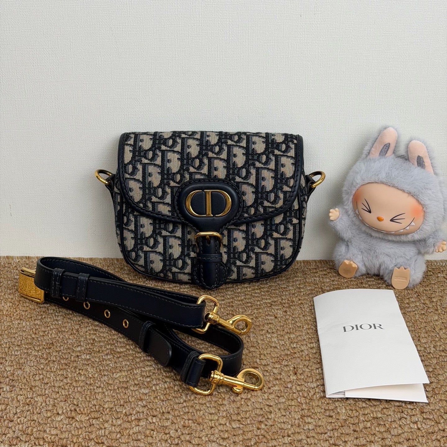 Small Dior Bobby Bag Blue Dior Oblique Jacquard M9317UTZQ_M928