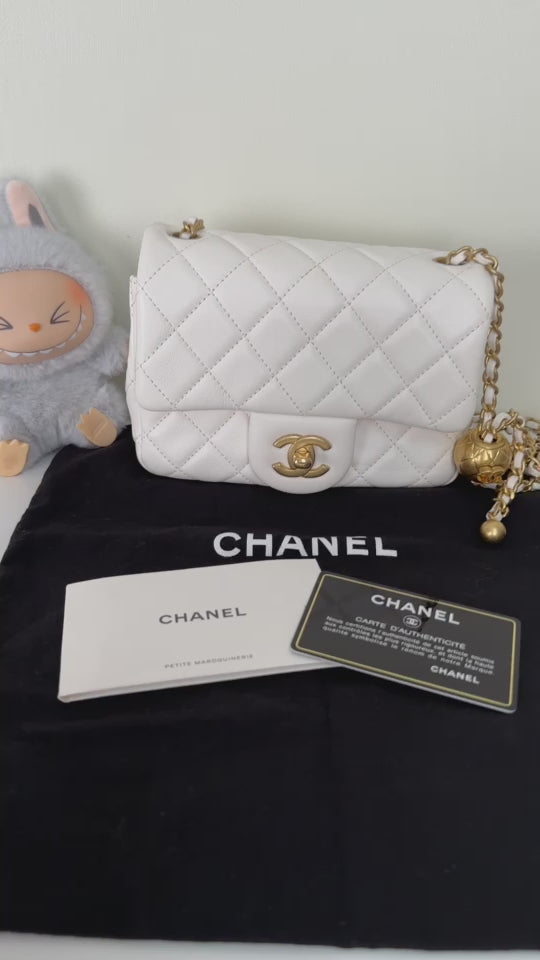 CHANEL Gold Ball Mini Flap